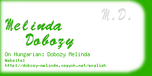 melinda dobozy business card